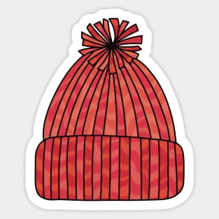 Knitted Yarn Winter Beanie Sticker